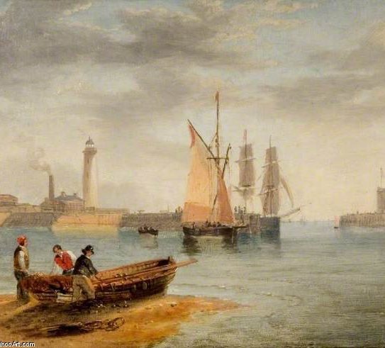Sunderland Harbour in 1864, John Wilsdon Carmichael